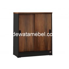 Multipurpose Cabinet - Activ Galant SL 80 / Pasifik Oak - Black